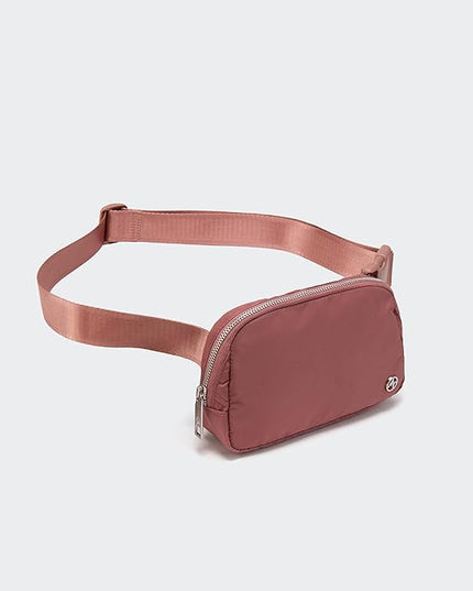 Pander Everywhere Belt Bag for Women, Fashion Waist Packs, Crossbody Bags with Adjustable Strap (Mauve).