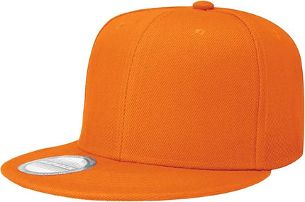 Classic Snapback Hat Cap Hip Hop Style Flat Bill Blank Solid Color Adjustable Size