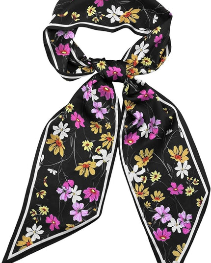 Dailyacc Hair Scarf for Women Fashion Silky Satin Headscarf Wrap Breathable Lightweight Neck Scarves For Handbag