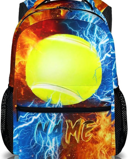 Kids Backpack for Boys Custom Tennis Schoolbag for Kindergarten Elementary Primary, Durable School Supplies