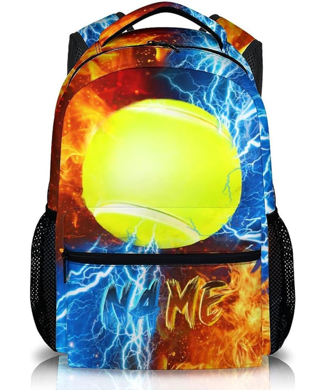 Kids Backpack for Boys Custom Tennis Schoolbag for Kindergarten Elementary Primary, Durable School Supplies
