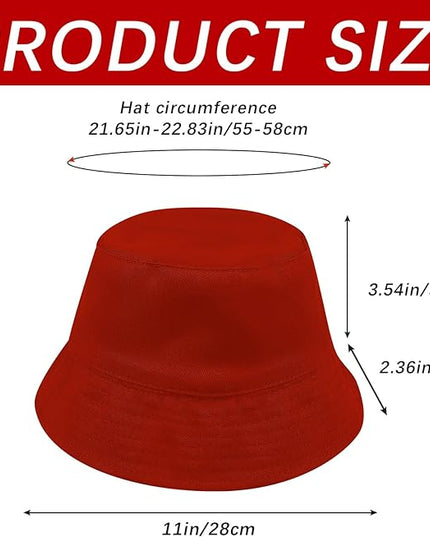 DASSNANE Sublimated Bucket Hats Bulk Solid Color DIY Blank Hat Bucket Hats for Men, Women and Adults