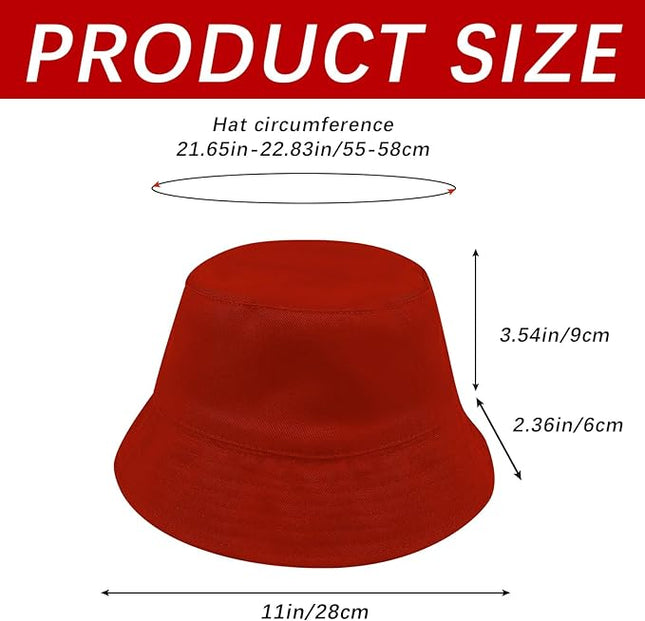 DASSNANE Sublimated Bucket Hats Bulk Solid Color DIY Blank Hat Bucket Hats for Men, Women and Adults