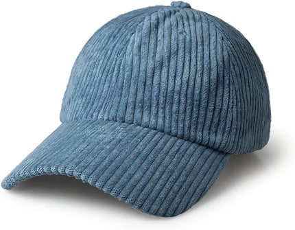 CHOK.LIDS Everyday Corduroy Baseball Cap for Men and Women Dad Hat Unisex Adjustable Lightweight Polo Style Curved Brim