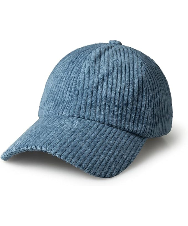 CHOK.LIDS Everyday Corduroy Baseball Cap for Men and Women Dad Hat Unisex Adjustable Lightweight Polo Style Curved Brim