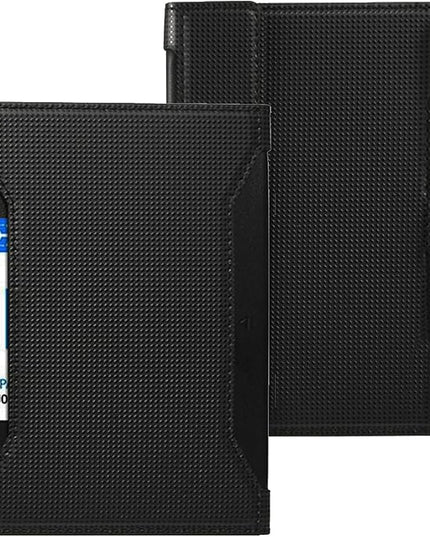 Passport Holder for Travel Essentials, RFID Blocking PU Leather Passport Wallet Cover Card holder Case Passport Book Holders for Women and Men, Black