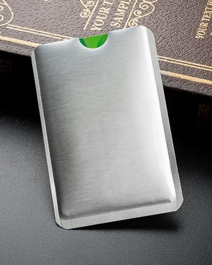 RFID Blocking Sleeve Anti Theft 4 Credit Card & 2 Passport Holder Wallet Pocket