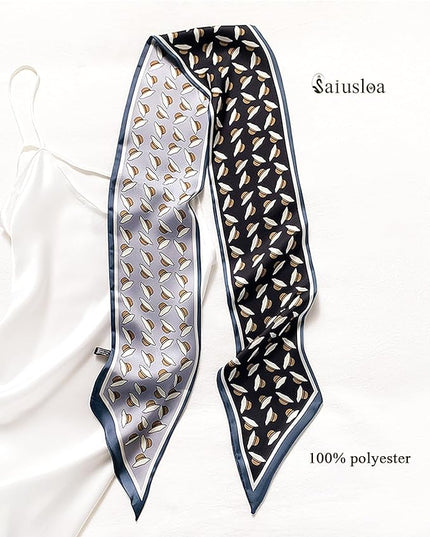 Purse Scarf For Handbags Head Scarves For Women's Hair Bags Scarfs Long Skinny Scarves Fashion Silky