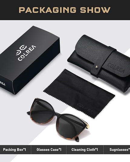 Trendy Cat Eye Sunglasses for Women Fashion Cateye UV400 Protection Glasses CL22017