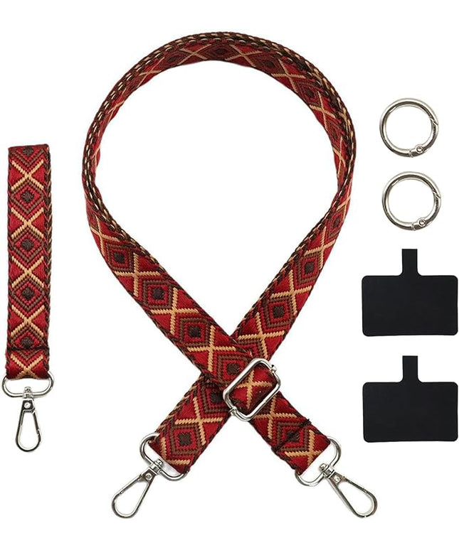 LEMEDE Adjustable Phone Lanyard - Phone Wristlet & Crossbody Phone Strap, Versatile for ID, Camera，Key straps(1" Width)
