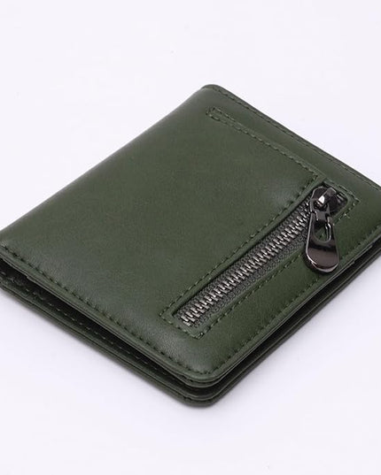 Alldaily Small RFID Wallet for Women Slim Compact Bifold Pocket Ladies Travel Mini Purse (Green)