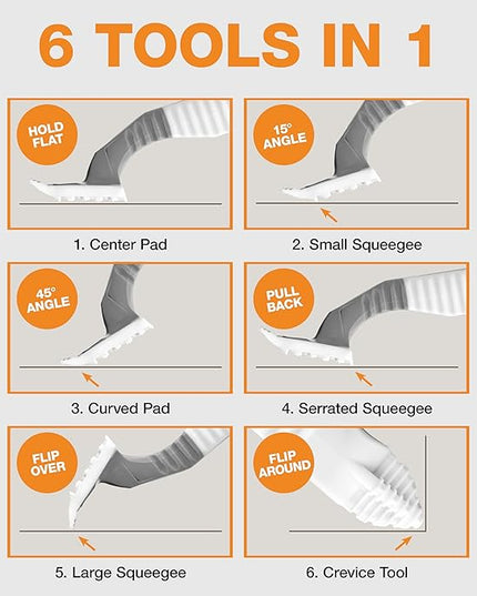FurDozer Pet Hair Remover & Auto Detailing Tools - Cat & Dog Hair Remover for Carpets, Car Interiors, Couches, Bedding, & Pet Furniture (Gray, (2 Pack) - X6)