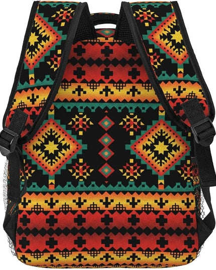Native American Backpack for Men Women,Casual Travel Hiking Camping Backpacks Lightweight Bookbag