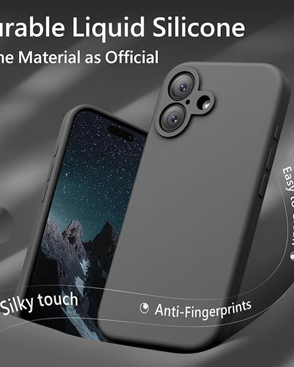 FireNova Magnetic for iPhone 17 Case, Compatible with MagSafe, [Integrated Silicone Camera Control Button] [Camera Protection] Anti-Scratch Microfiber Lining Phone Case, 6.3", Space Gray