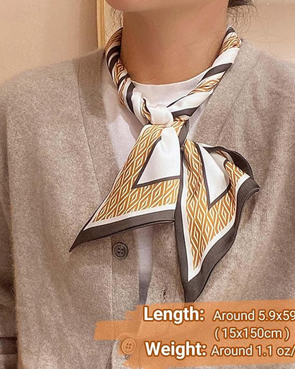 Dailyacc Hair Scarf for Women Fashion Silky Satin Headscarf Wrap Breathable Lightweight Neck Scarves For Handbag