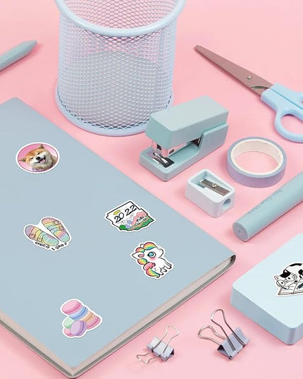 Girl's Black and White Stickers Pack 50 PCS Waterproof Water Bottle Laptop Skateboard Phone Computer Stickers for Teens Kids