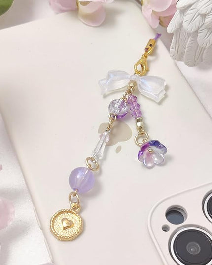 1-4PCS Cute Phone Charms Aesthetic Y2K Cell Phone Charms Strap Pink Strawberry Butterfly Star PhoneCharm Y2K Accessories for Bag Keychain Airpods Camera Pendants Decor