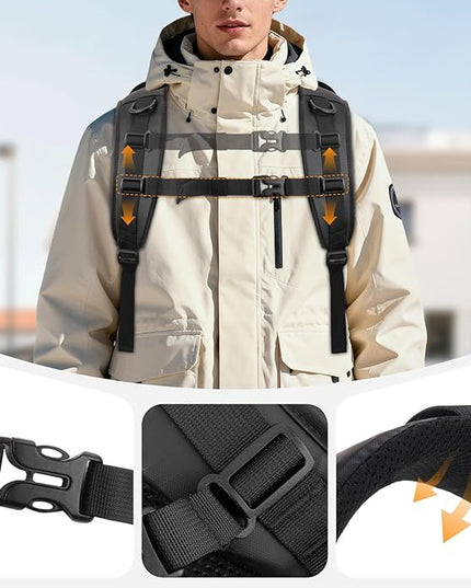 MOSISO Camera Backpack, DSLR/SLR/Mirrorless Photography Camera Bag Waterproof Hardshell Case with Tripod Holder&15-16 inch Laptop Compartment&Rain Cover Compatible with Canon/Nikon/Sony, Black