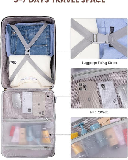 LOVEVOOK 40L Travel Backpack for Women & Men, Airline Approved Carry On Luggage with 3 Packing Cubes, TSA Overnight Bags, Waterproof Personal Item Bag, Weekender Essentials Backpacks fits 17" Laptop