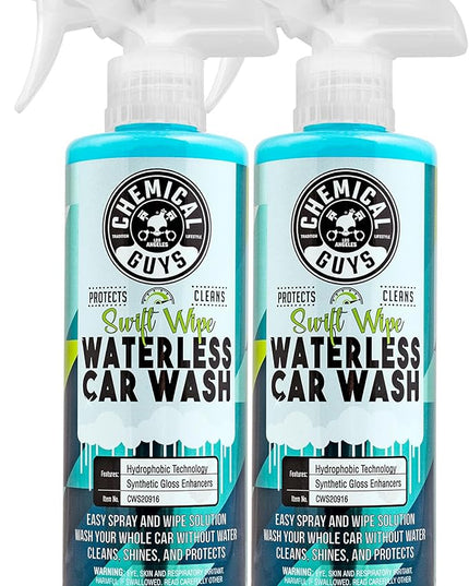 Chemical Guys Swift Wipe Waterless Car Wash, Safe for Cars, Trucks, Motorcycles, RVs & More, 16 fl oz (2-Pack)