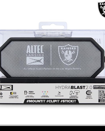 Altec Lansing - Portable Bluetooth Speaker HYDRABLAST 2.0, Waterproof IP67, 20W Output Power, Magnetic Bluetooth Speaker (Raiders)