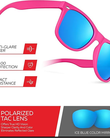 Retro Rewind Polarized Sunglasses for Men and Women - UV Protection Classic Sun Glasses