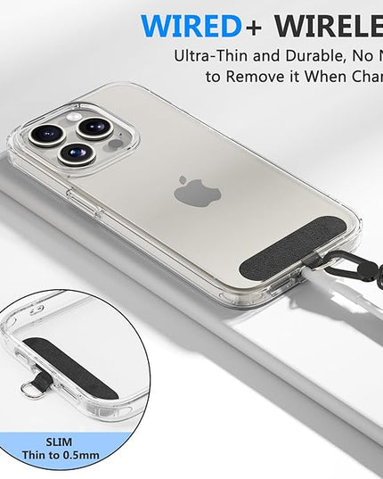 4 Pack Phone Lanyard & Wrist Strap, Cell Phone Lanyard for Around The Neck Adjustable Phone Strap for Most Smartphones