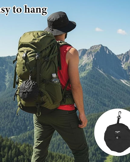 Yolev Waterproof Bucket Hat for Women Men Quick Dry Packable Sun Hat with Detachable Chin Strap Black Bucket Hat for Men Women UV Protection
