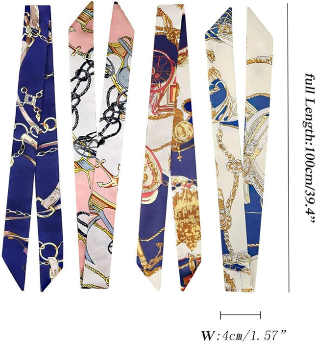 kcctoo 2/6/10Pack Scarf Bags for Women Handbag Scarfs Band Hair Neck Scarves Fashion Gifts