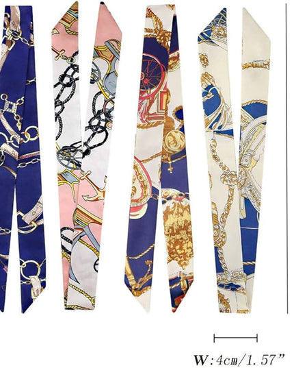 kcctoo 2/6/10Pack Scarf Bags for Women Handbag Scarfs Band Hair Neck Scarves Fashion Gifts