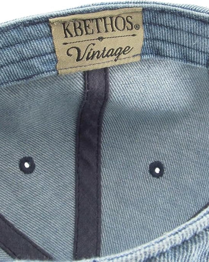 KBETHOS Vintage Washed Distressed Cotton Dad Hat Baseball Cap Adjustable Polo Trucker Unisex Style Headwear