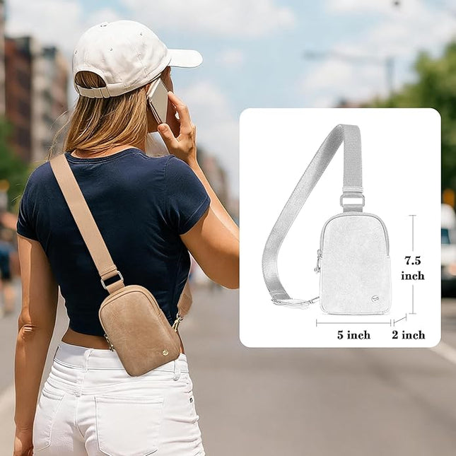 INICAT Small Anti Theft Crossbody Bags Women Valentine's Day Gifts, Vegan Leather Sling Cross Body Purse Travel Essentials