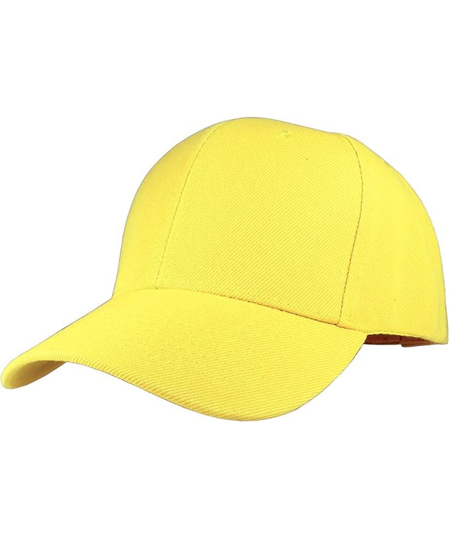 Gelante Adult Plain Baseball Cap Hat Classic Adjustable Size for All Seasons