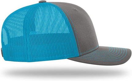 Richardson 112 Trucker Hat - Premium Adjustable Snapback Hat - Structured Six Panel Richardson Blank Caps