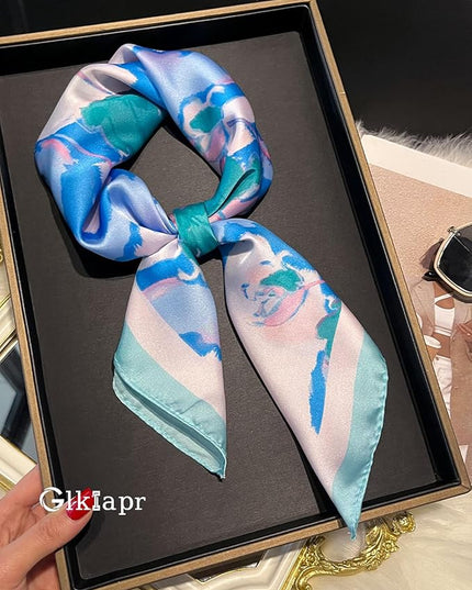 Satin Bandana Headscarf for Women Silky Hair Scarves for Fashion Lightweight