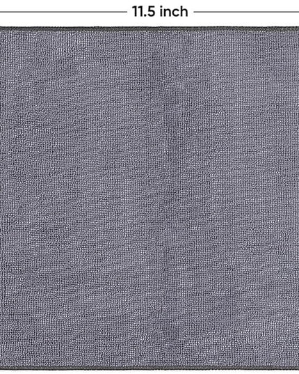 HOMEXCEL Grey Microfiber Cleaning Cloth 20 Pack 11.5 x 11.5 inch Microfiber Towels for Cars Ultra Absorbent Car Washing Cloth Lint Free Streak Free Cleaning Rags for Car Kitchen Window