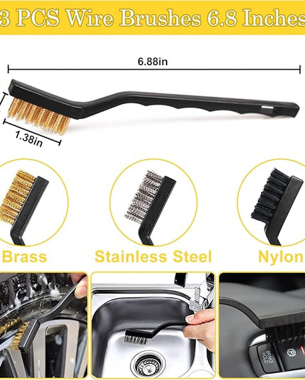 TTRCB 27Pcs Car Detailing Kit, Car Detailing Brush Set, Auto Detailing Drill Brush Set, Car Detailing Brushes, Car Wash Kit, Car Accessories, Car Cleaning Tools Kit for Interior, Exterior, Wheels