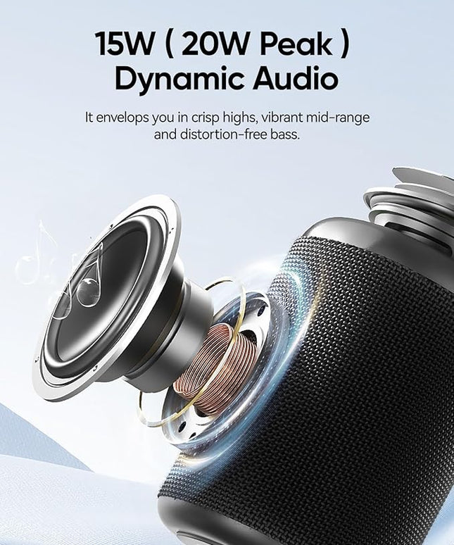 Portable Bluetooth Speaker Valentines Gifts For Him: Powerful Crystal Clear Sound/Romantic Light/IPX5 Waterproof/All Day Playtime/BT 5.3/TWS Paring,Small Wireless Speaker for Outdoor|Travel|Date Night