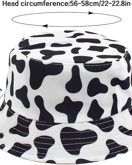 XYIYI Cute Bucket Hat Beach Fisherman Hats for Women, Reversible Double-Side-Wear