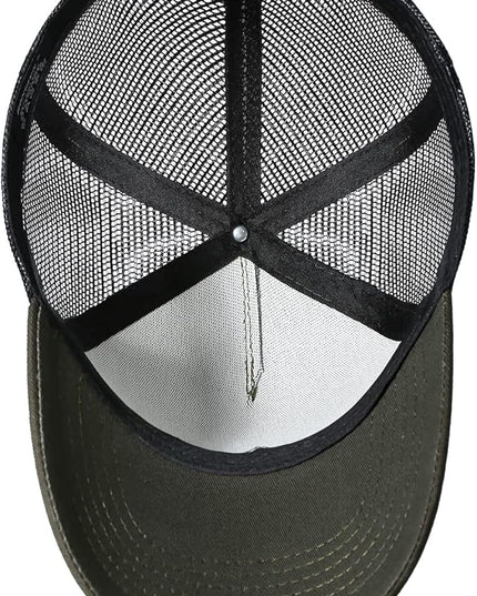 American Flag Trucker Hat - Snapback Hat, Baseball Cap for Men Women - Breathable Mesh Side, Adjustable Fit - for Casual Wear