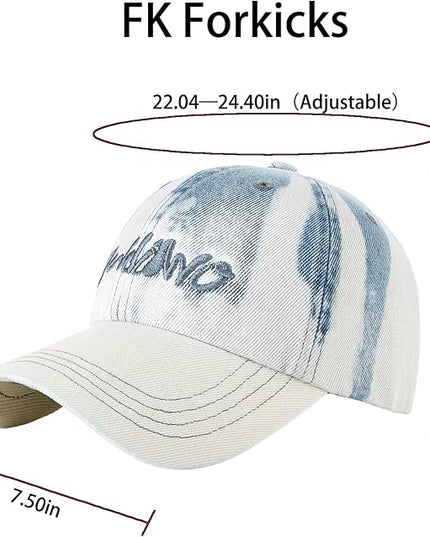 Trendy Unisex Graffiti Baseball Cap, Adjustable Cotton Baseball Cap for Men & Women, Athletic Streetwear Hat