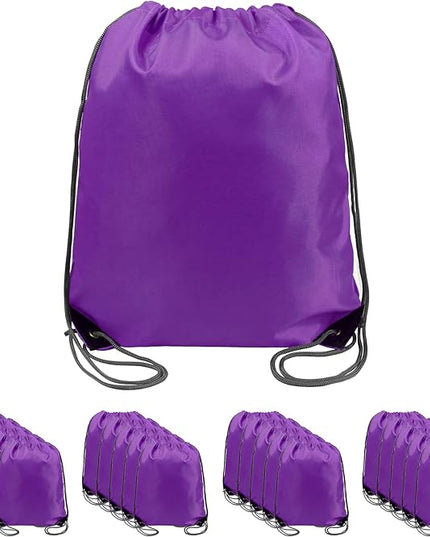 BeeGreen Drawstring Backpack Bags 20,30,50 Packs Reflective String Bags for Gym Sport Trip Cinch Sack DIY for Women Men