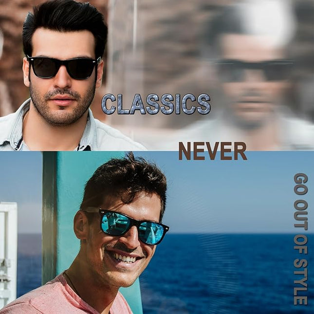 Joopin Square Sunglasses Polarized UV Protection Trendy Designer Sun Glasses Men Women