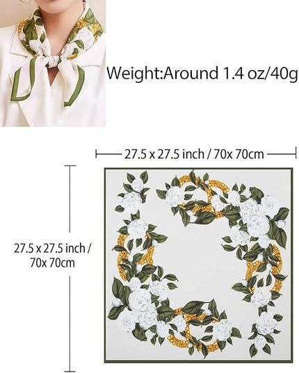 Dailyacc Hair Bandanas Scarf For Women Lightweight Fashion Neck Silk Satin Head Scarves For Sleeping Handbags Scarf