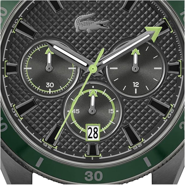 Lacoste Mainsail Men's Chronograph Watch - Stainless Steel - Water Resistant up to 5ATM/50 Meters - Contemporary, Sporty - Premium Fashion Timepiece - Gift for Him - 43mm
