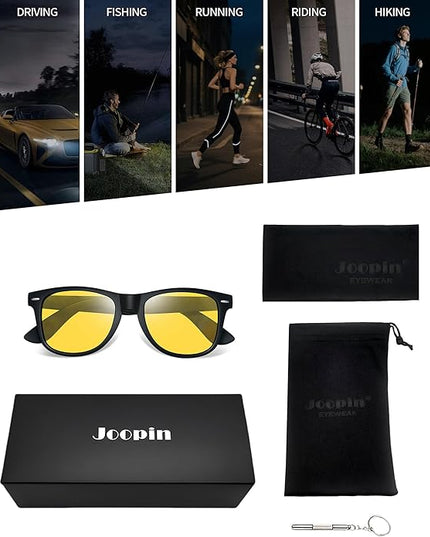 Joopin Square Sunglasses Polarized UV Protection Trendy Designer Sun Glasses Men Women