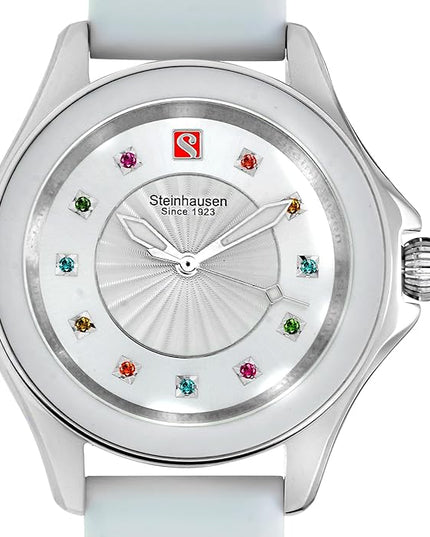 Steinhausen Arbon Collection Stainless Steel Silicone Interchangable Band Women's Watch