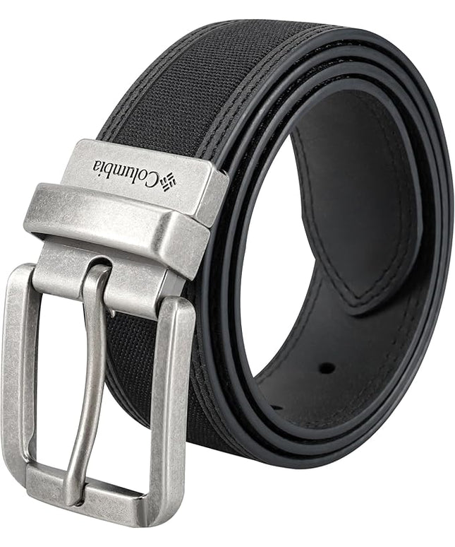 Columbia Men's 2-in-1 Reversible Casual Leather Belt for Versatile Everyday Style