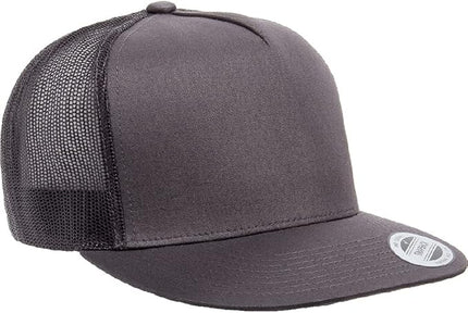 Yupoong 5-Panel YP Classic Trucker Cap | High Profile Flat Visor Snapback | OSFM | Bulk Packs Available