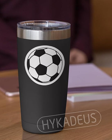 (3Pcs) Soccer Stickers Waterproof Vinyl Soccer Ball Decals for Water Bottle, Tumbler, Laptop, Phone Case, Scrapbooking, Team Players, Coach, 3" x 3"